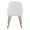 York accent chairs & seating in Whitewashed Wood, White PU, back view, featuring wood frame