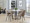 York Upholstered Contemporary Chair in Black Metal and Brown Faux Leather- Set of 2 — lifestyle photo 1