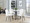 York Upholstered Contemporary Chair in Black Metal and White Faux Leather- Set of 2 — lifestyle photo 1
