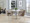 York Upholstered Contemporary Chair in Chrome Metal and Brown Faux Leather- Set of 2 — lifestyle photo 1