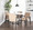 Carmen Contemporary Arm Chair in Black Wood and Crushed Light Brown Velvet- Set of 2 — lifestyle photo 2