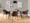 Daniella dining chair in Black Steel, Espresso PU, featuring upholstered seat