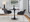 Daniella Contemporary Dining Chair in Chrome Metal and Charcoal Fabric- Set of 2 — lifestyle photo 2
