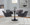 Daniella Contemporary Dining Chair in Chrome Metal and Charcoal Fabric- Set of 2 — lifestyle photo 3