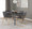 Dutchess Contemporary Dining Chair in Gold Steel and Grey Faux Leather- Set of 2 — lifestyle photo 3
