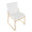 Dutchess Contemporary Dining Chair in Gold Steel and White Faux Leather- Set of 2 — lifestyle photo 1