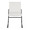 Dutchess dining chair in Black Metal, White PU, front view, featuring faux leather design and leather design