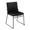 Dutchess Contemporary Dining Chair in Black Metal and Black Velvet- Set of 2 — product view