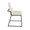 Dutchess dining chair in Black Metal, Cream Velvet, side view, featuring velvet design and metal design