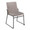 Dutchess Contemporary Dining Chair in Black Metal and Silver Velvet- Set of 2 — product view