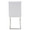 Foster Contemporary Dining Chair in Stainless Steel and White Faux Leather- Set of 2 — back view