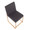 High Back Fuji Contemporary Dining Chair in Gold Steel and Charcoal Fabric- Set of 2 — back view (photo 5)