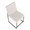 High Back Fuji Contemporary Dining Chair in Black Steel and Beige Fabric- Set of 2 — back view (photo 5)
