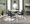 Fuji dining chair in Black Steel, Grey PU, featuring upholstered seat