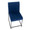 High Back Fuji Contemporary Dining Chair in Black Steel and Blue Velvet- Set of 2 — back view (photo 5)