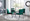 High Back Fuji Contemporary Dining Chair in Black Steel and Green Velvet- Set of 2 — lifestyle photo 1