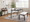 Fuji dining chair in Black Steel, White PU, featuring upholstered seat
