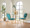 Keyhole Contemporay/Glam Dining Chair in Gold Metal and Green Velvet- Set of 2 — lifestyle photo 5