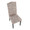Leopard Contemporary Dining Chair in Black Wood and Beige Leopard Print Fabric- Set of 2 — lifestyle photo 1