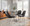 Marcel dining chair in Chrome, Grey PU, featuring upholstered seat