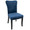 Olivia dining chair in Espresso Wood, Navy Blue Velvet, product view, featuring upholstered seat