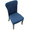 Olivia Contemporary Dining Chair in Espresso Wood and Navy Blue Velvet- Set of 2 — lifestyle photo 1