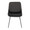 Outlaw Industrial Two-tone Chair in Black Metal with Black Faux Leather and Grey Fabric- Set of 2 — front view