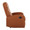 Dormi accent chairs & seating in Camel PU, side view, featuring tufted upholstery