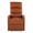 Dormi Contemporary Recliner Chair in Camel Faux Leather — front view