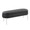 Chloe bench in Chrome, Black PU, product view, featuring faux leather design and leather design
