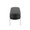 Chloe Contemporary/Glam Storage Bench in Chrome Metal and Black Faux Leather — side view