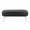 Chloe Contemporary/Glam Storage Bench in Chrome Metal and Black Faux Leather — back view