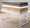 Constellation bench in Silver Metal, White PU, featuring faux leather design and leather design