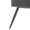 Daniella Contemporary High Back Bench in Black Steel and Black Faux Leather — detail view (photo 2)