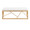 Folia bench in Gold Steel, White Velvet, back view, featuring velvet design and metal design
