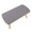 Folia Mid-Century Modern Bench in Natural Wood and Light Grey Fabric — lifestyle photo 1