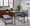 Fuji bench in Black Metal, Grey PU, featuring faux leather design and leather design