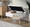 Storage Contemporary Bench in Natural Wood and Beige Fabric — lifestyle photo 7
