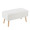 Storage Contemporary Bench in Natural Wood and Cream Fabric — product view