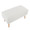 Storage Contemporary Bench in Natural Wood and Cream Fabric — detail view (photo 1)