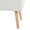 Storage Contemporary Bench in Natural Wood and Cream Fabric — detail view (photo 3)