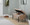 Daniella bench in Black Steel, Brown Fabric, featuring metal design and fabric design