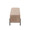 Daniella bench in Black Steel, Brown Fabric, side view, featuring metal design and fabric design