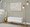 Midas bench in Gold Steel, White Velvet, featuring tufted upholstery
