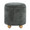 Bacci Contemporary Ottoman Set in Natural Wood and Green Fabric- Set of 2 — detail view (photo 1)