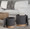 Marla ottoman in Natural Wood, Black Fabric, featuring wood design
