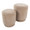 Marla ottoman in Brown Fabric, top view, featuring storage