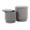 Marla ottoman in Grey Fabric, close-up detail, featuring storage