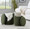 Marla ottoman in Dark Green Fabric, featuring storage