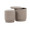 Marla ottoman in Light Brown Fabric, close-up detail, featuring storage